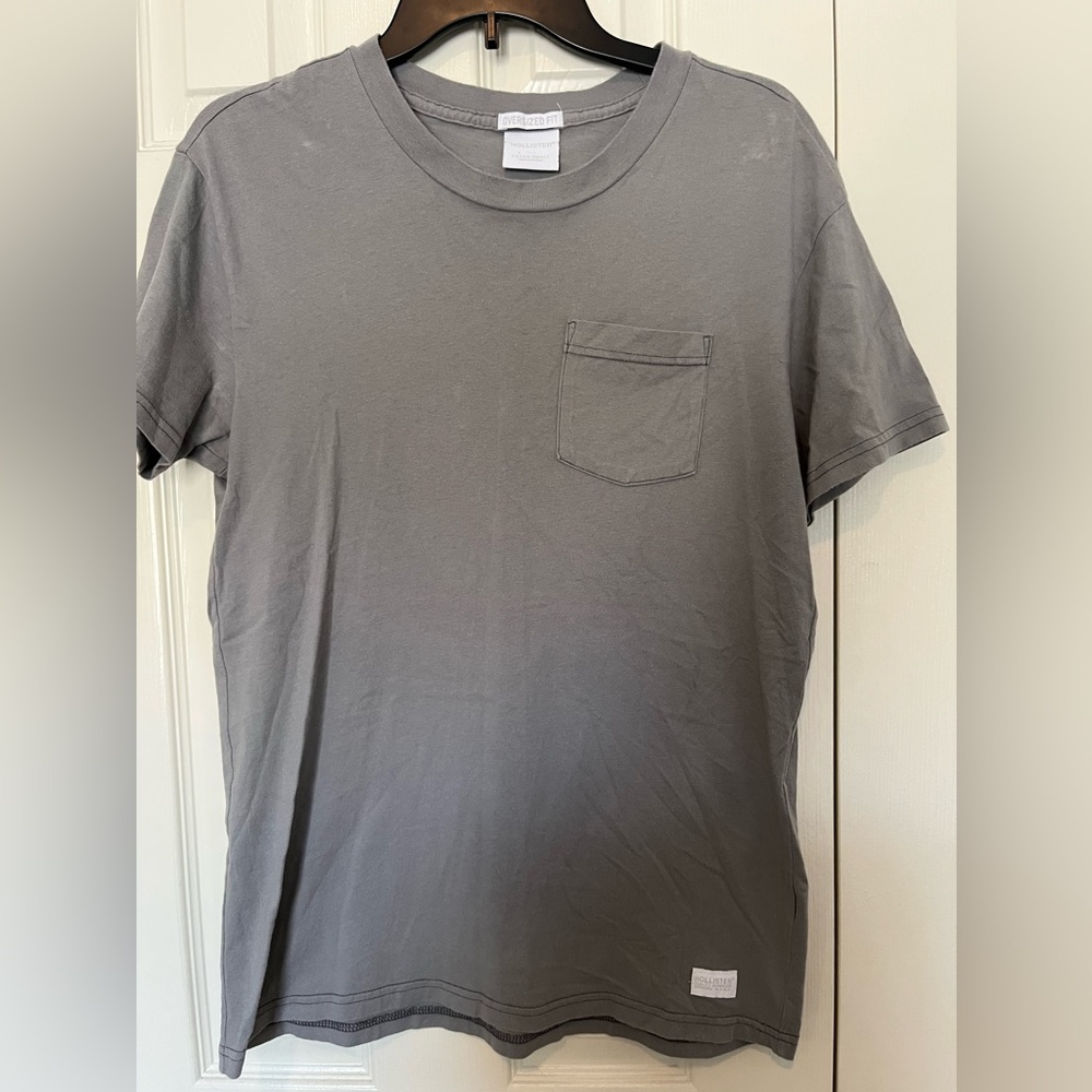 Men’s Hollister Oversized tee in gray